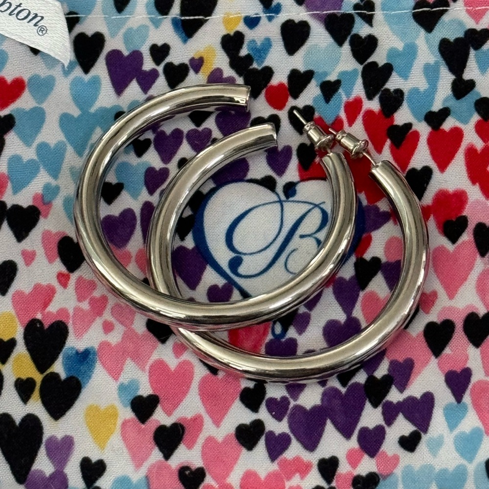 Large hoop earrings